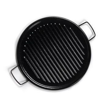 Plancha émaillée - VAELLO - 46cm - Gaz - Noir