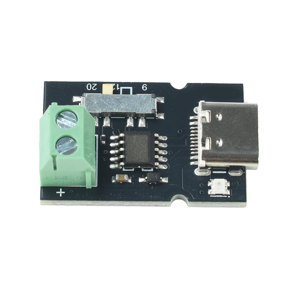 Auto Fallback PD QC Trigger Module Type C Interface 5V 9V 12V 20V Output With Color Led Light For Diy Electronic Test