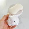 Ute Big Rabbit Soap Rack Container Smooth Toilet Soap Bowl Box Tray Bathroom Accessories Toilet Tools Home Decoration