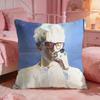 TTOPs Singer Hot Music Cushion Cover Premium Comfort Reversible Pillow Cove Two In One Design For Any Room  Car Interior