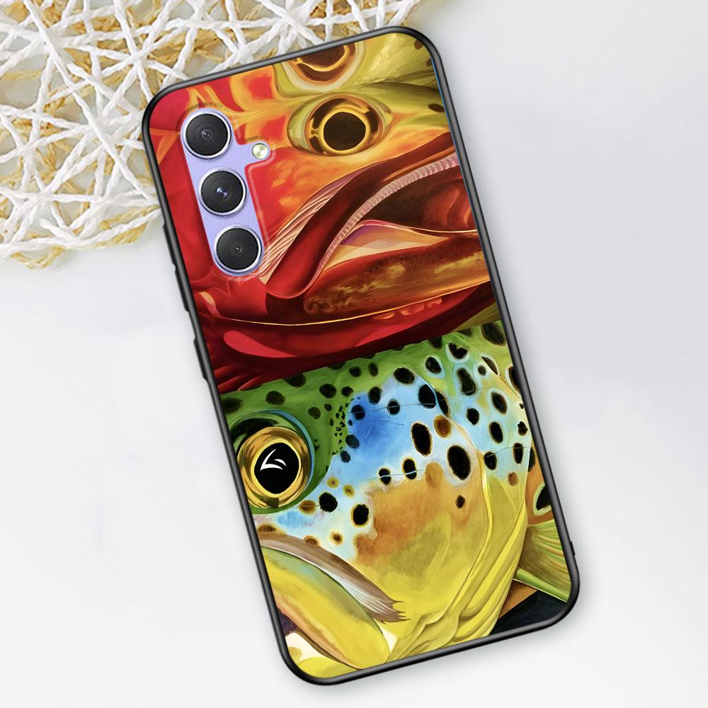 Trout Fish Fishing Case for Samsung Galaxy A51 A53 A54 A31 A52 A12 A13 A21s A22 A32 A11 A22 A33 A41 A52s A73 A14 TPU Phone Cover