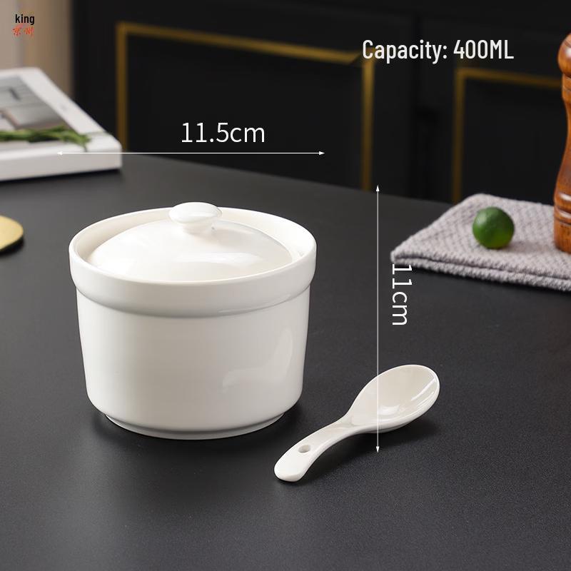 Jingzhou Ceramic Double-Boiler Stew Pots and Bowls