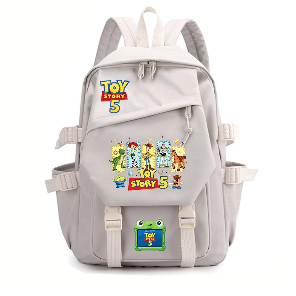 Toy Story 5 Print Backpack, Teenager Student Trendy Bookbag for Boys Girls, Lightweight Durable Large Capacity