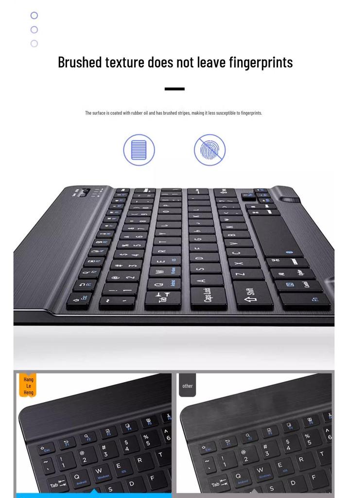 Portable Silent Bluetooth Keyboard for Tablets