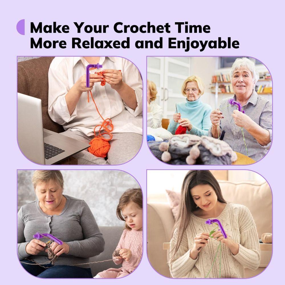 Needles Stitches Crochetobe Crochet Holder DIY Craft Crochet Hooks Kit Knitting & Crochet Supplies