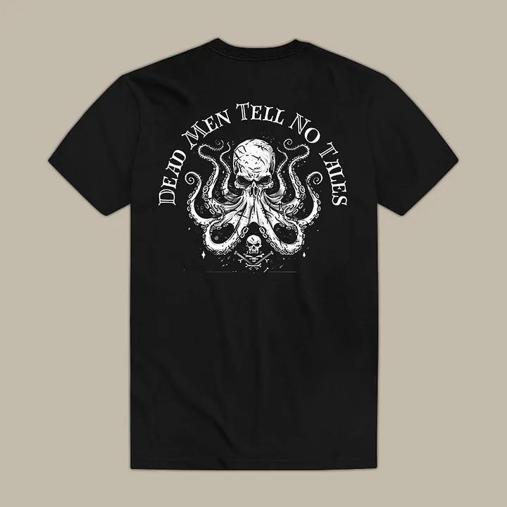 

Vintage Dead Men Tell No Tales Printed Men s T-Shirt Tops Tee, Retro 90s Pirates Shirt XL