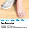 8 Pairs Toe Separator Silicone Soft Elastic Toe Corrector Spacer for Overlapping Toe Bunion Alignment