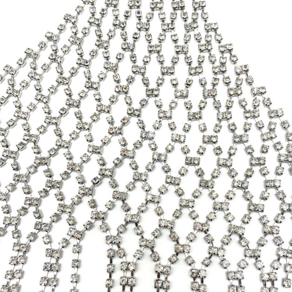 Fashion Rhinestone Chest Chain Sparkling Body Chain Jewelry Camisole Crystal Lingerie  Beach