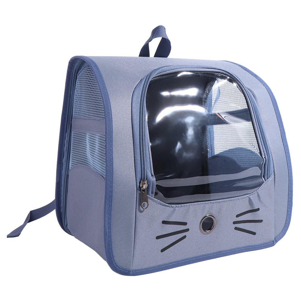 Large Capacity Cat Carrier Bag Transparent Breathable Cat Backpack Bag Water-resistant Foldable Pet Dog Backpack Travel Outdoor