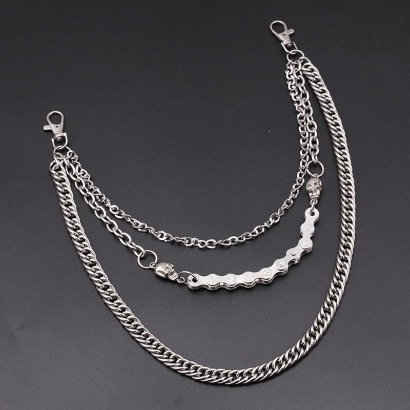 Hosenkette Punk Jeans Geldbörsenkette Schmuck Unisex Hosen Verzierungen Ästhetische Halloween Kette für den täglichen Gebrauch und Partys