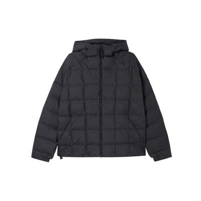 Zne Down Jacket Solid Color Winter Outdoor Regular Sleeve Hooded Sports Quilted Down Coat Men Jackets Black DZ1446