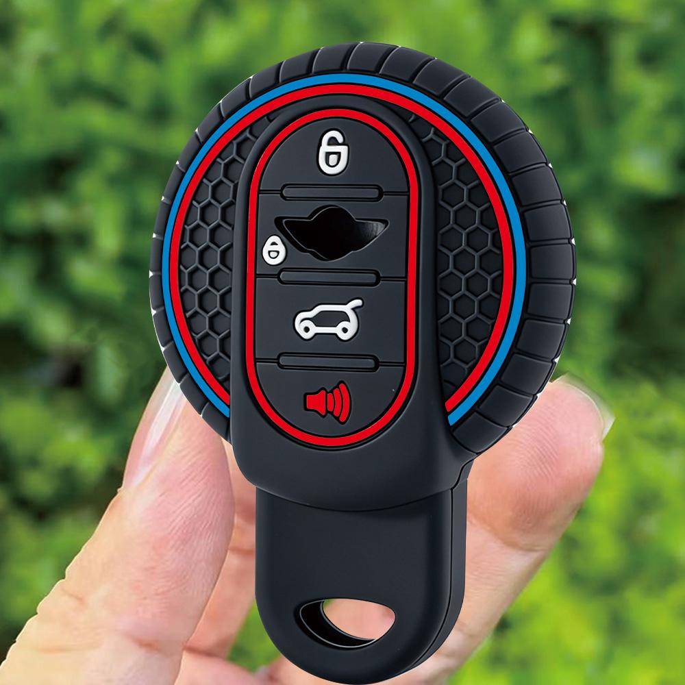 Silicone Car Remote Key Case For BMW MINI COOPER S ONE JCW F54 F55 F56 F57 F60 CLUBMAN COUNTRYMAN Keychain Auto Accessories