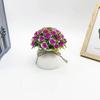 Mini Rose Plastic Potted Plant Bonsai For Wedding Photography And Home Decor