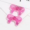 10pcs Colorful Transparent Bowknot Charm Loose Beads Necklace Keychain Pendant Beads Jewelry Making Accessory