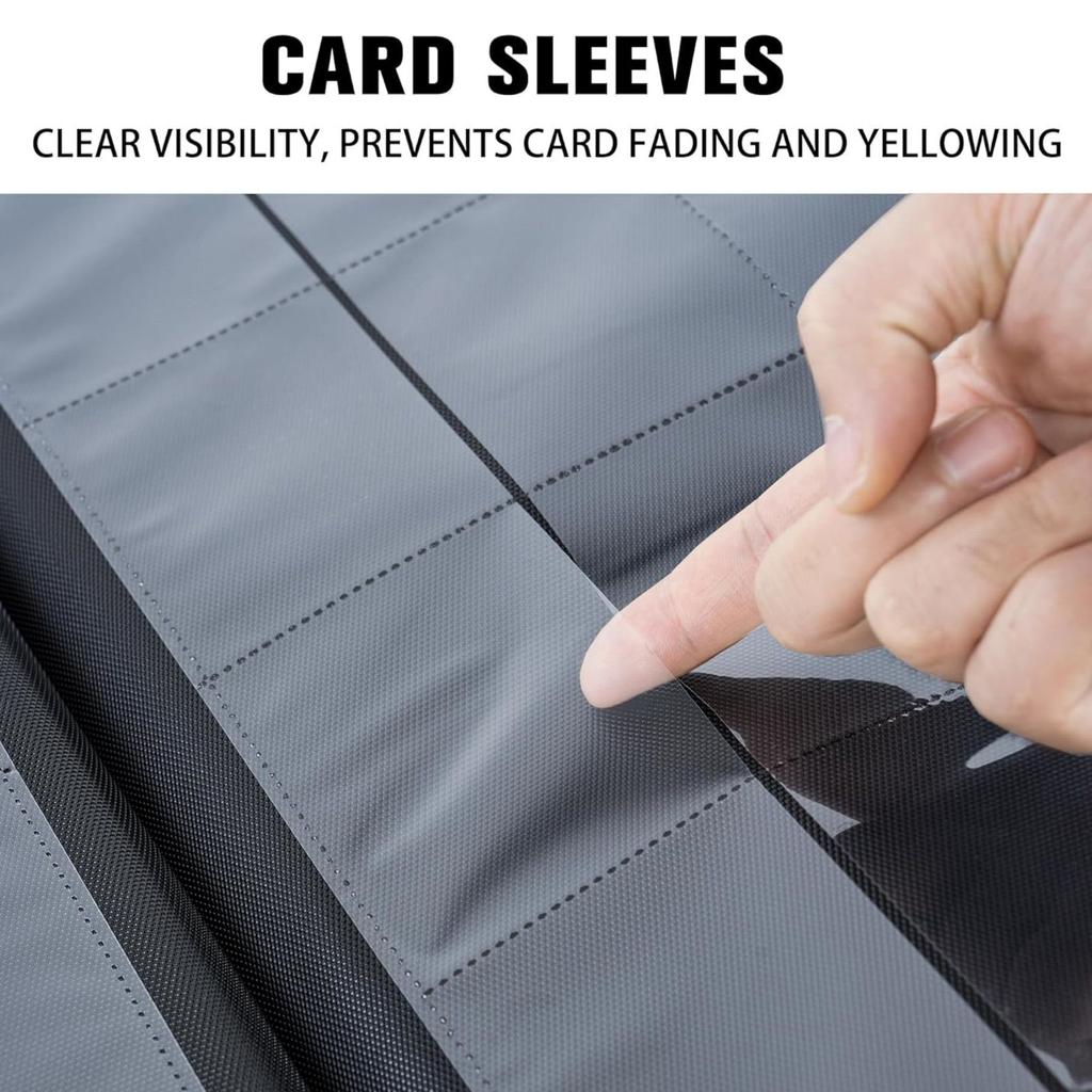 Large 1024 Hold TCG Card Binder 16 Pocket Zippered Waterproof for YuGiOh Magic Cards Anime Game Card Collection Album