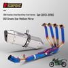 Stainless Steel Exhaust System for Z800 Motorcycles (2013-2016) - Includes Front Pipe & Muffler Set