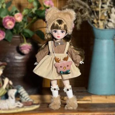 BJD Jointed Doll, Cute Dress-Up Fashion Doll, Kids Girls Pretend Play Toy