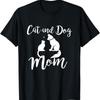 Pets Animals Cats and Dogs T Shirt Cat Mom AF Dog Dad Puppy