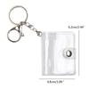 8 Pages Mini Photo Album Keychain Instant Picture Album Pendant Photo Storage Interstitial Pocket Keyring Lover Memory