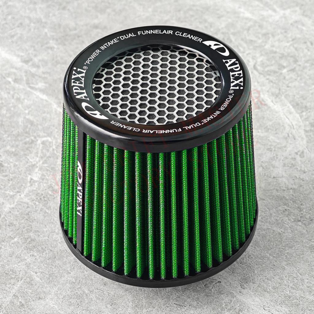 High Flow Apexi Air Filter 3'' 76mm Universal Cold Air Intake Filters Cleaner Car Accessories