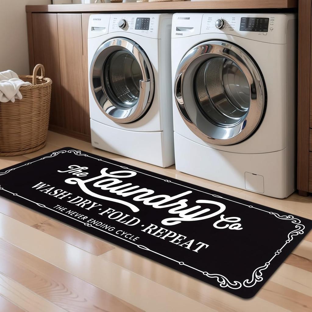 VIKAMA American-Style Kitchen Carpet Laundry Room Non-Slip Floor Mat Hallway Bedroom Long Strip Carpet Home Decoration