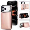Applicable iPhone17Pro iPhone leather case15Plus Back-cover type protective case Samsung S25U Card holder