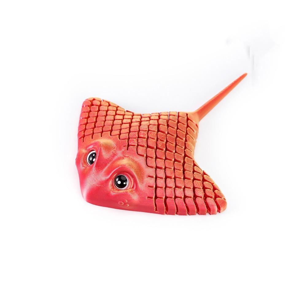 10 Colors Aquatic Animal Desktop Ornaments Plastic Bionic Manta Ray Stingray Toy  Children's Toy