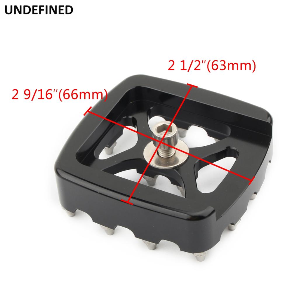 MX Brake Pedal Pad Cover Black CNC Small Footrest Pedal Pad Covers For Harley Dyna Fat Bob FXDF FXDL1993-2017 Softail FXBB FXSTS