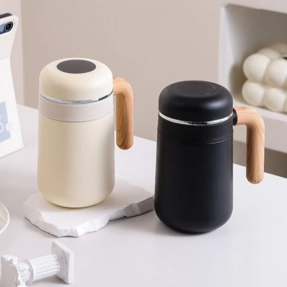 Leak Proof Thermal Cup 480ml Tea Cup Thermal Insulation Double Wall Cup  Home