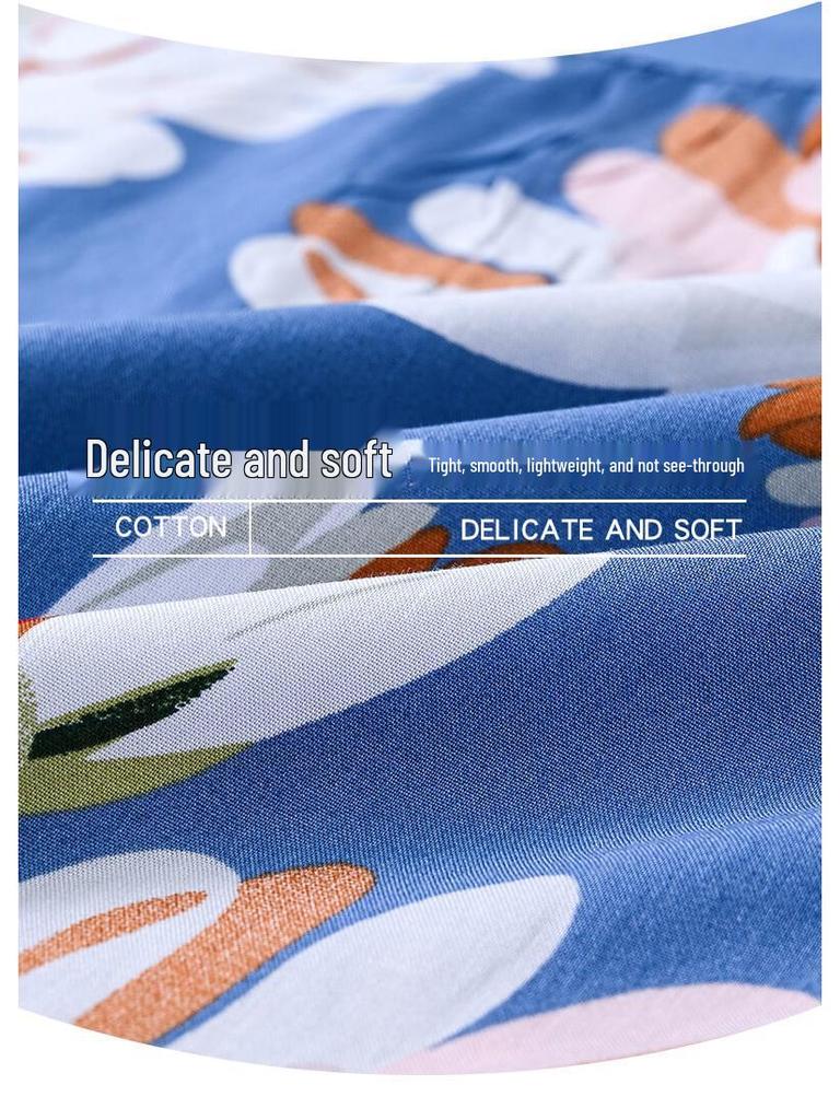 Women's Plus Size Summer Cotton Pajama Set for Middle-Aged & Elderly - Short-Sleeved Homewear Suitable for Outdoor Wear