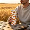Straight Cup 591ml Bountiful pumpkins and melon fruits Straw Cup Hot Cold Tumbler Insulated Travel Cup Skinny Tumbler Ice Retention Cup
