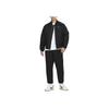 Nike Spor Giyim Swoosh Düz Renk Fermuarlı Günlük Ceket Erkek Ceketler Siyah FV6152-010