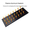 CTRICALVER SSD Cooling 70mm x 22mm x 2280 Black M.2 Heatsink, Anti-Thermal Fins, 4-Pack, 3mm, Aluminum, M.2 Compatible,