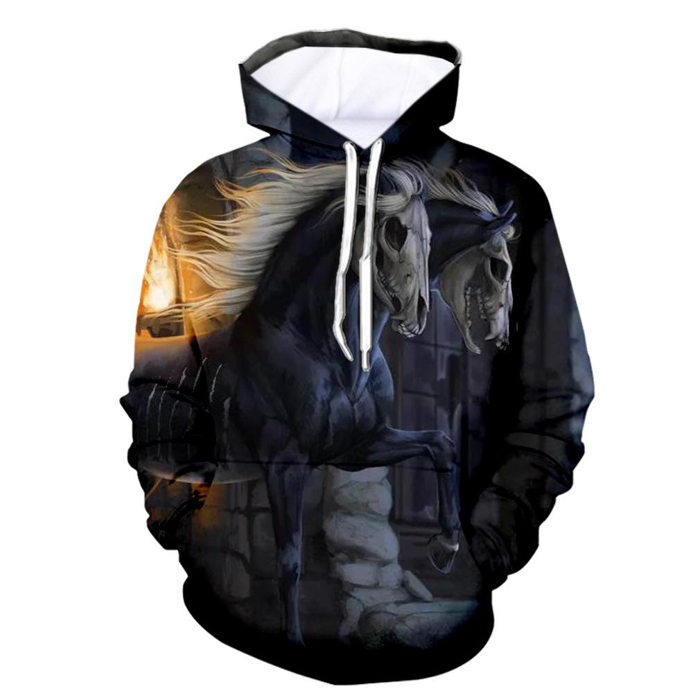 New Fashion Animal Squirrel 3D Printing Hoodie Hanorac casual unisex cu mânecă lungă