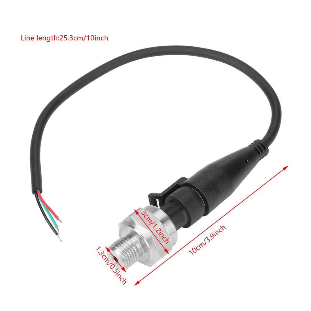Pressure Sensor Pressure Transducer Sensor G1/4" Pressure Transducer Sensor Input 5V Output 0.5-4.5V / 0-5V for Water Gas Oil