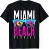 Miami Beach Shirt Florida Sunset Retro Souvenir Surf Miami T-Shirt