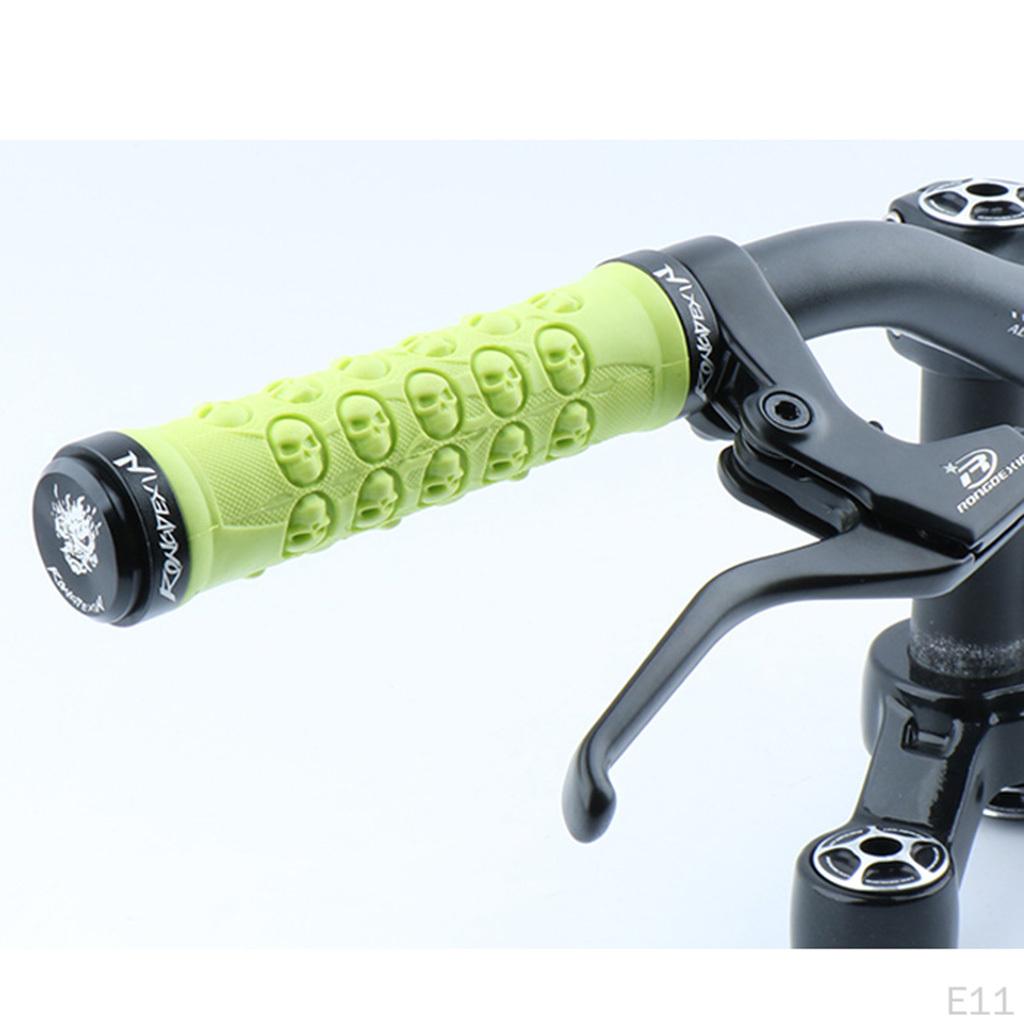 Bike Handlebar Grips with Secure Fasteners Color Selection