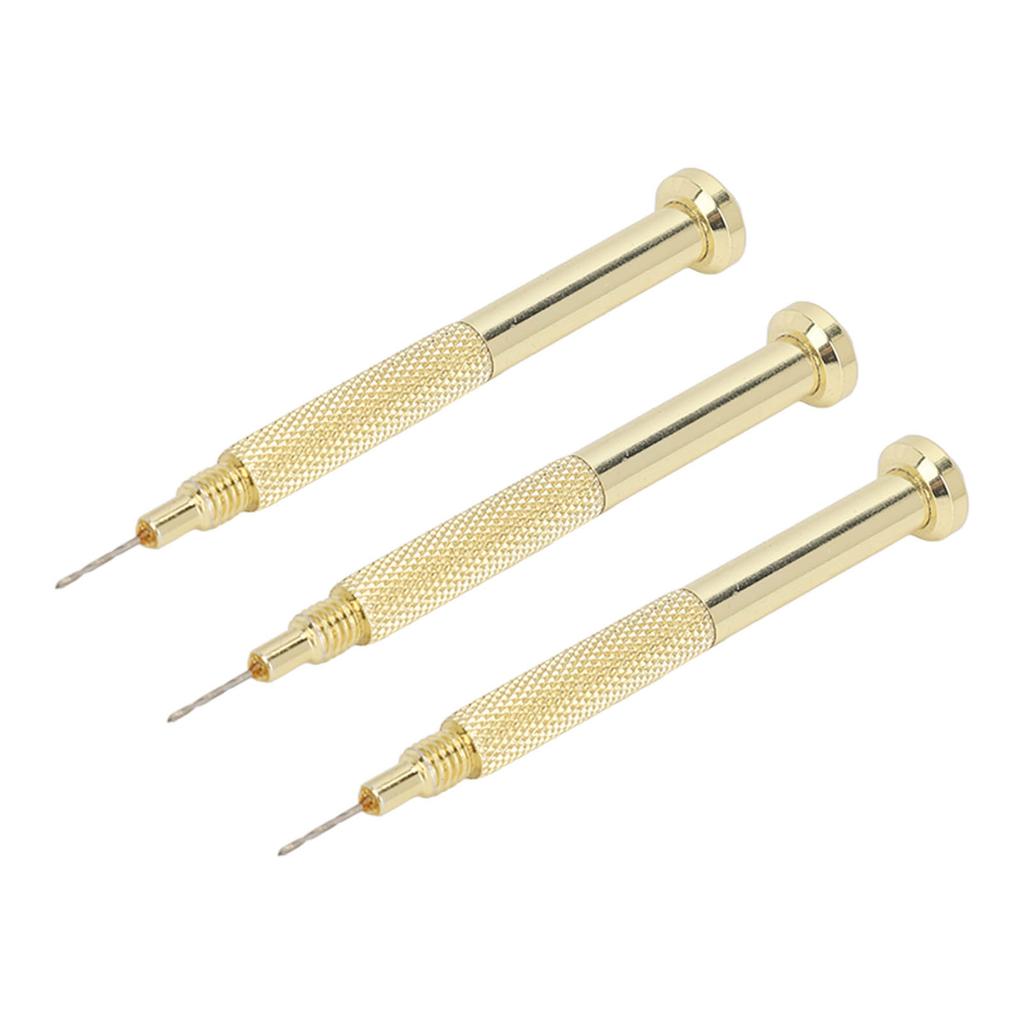 3pcs Nail Art Piercing Tool Accurate Drilling Alloy Manual Nail Piercing Tool for Tips