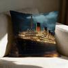 Ttitanics Moive Pillow Case Linen Pillow Covers Cover For Couch Living Room Bench Patio Floor Linen Home Decor