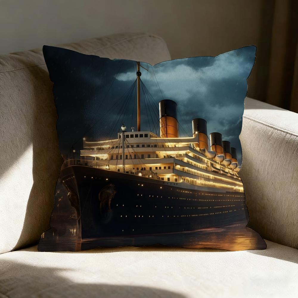 Ttitanics Moive Pillow Case Linen Pillow Covers Cover For Couch Living Room Bench Patio Floor Linen Home Decor