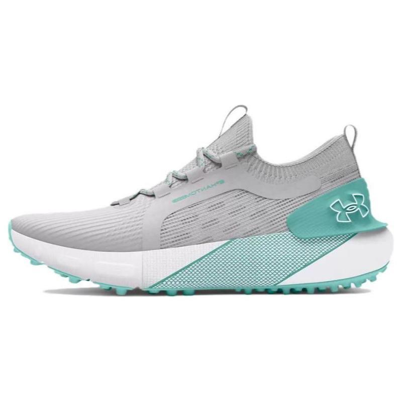 Under Armour Phantom Golf Abrasion Resistant Low top Golf Shoes Women's Gray Green Sneakers 3027090-101