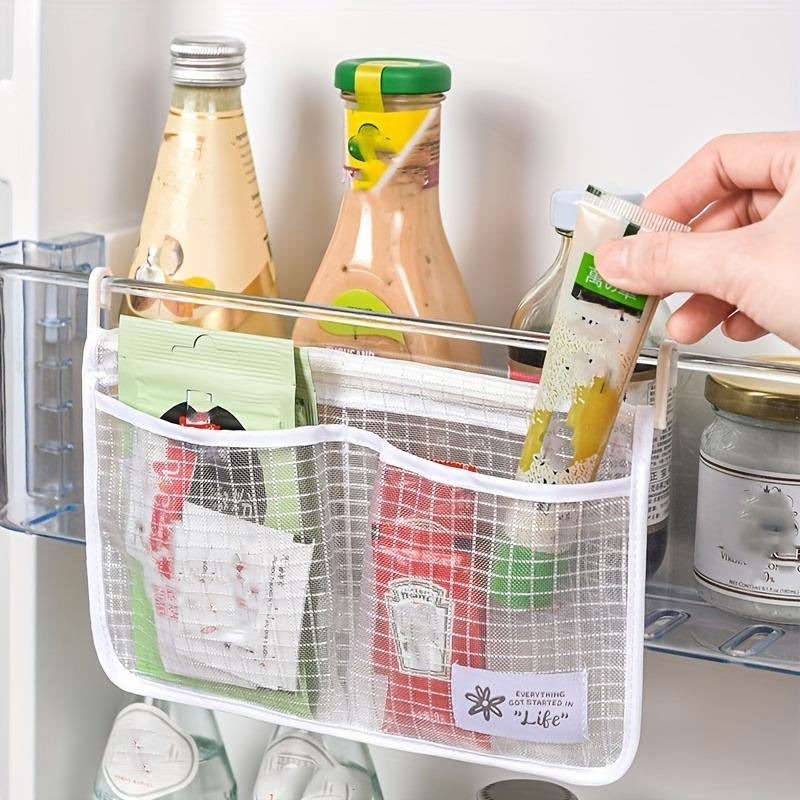 1pc Refrigerator Storage Bag, Hanging Organizer for Fridge,Two Colors To Choose From, Kitchen Accessories