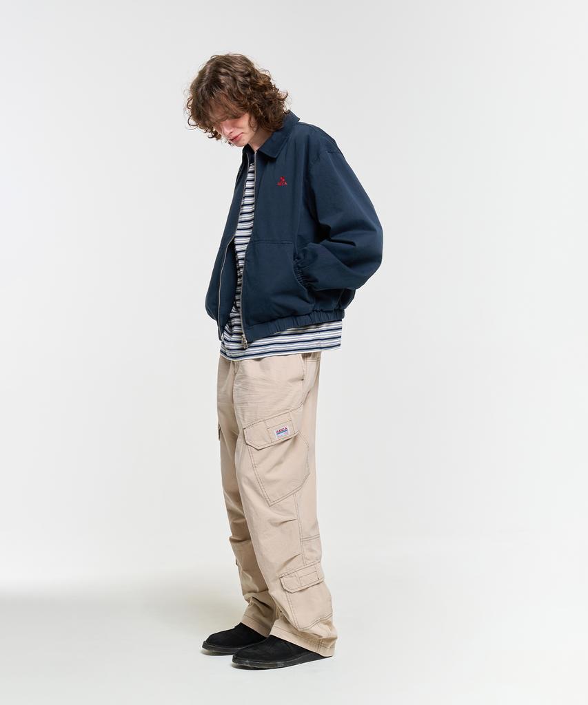 AECA Washed Multi Cargo Pants-Beige