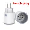 Matter Wifi Smart Socket 16A EU / French Smart Plug Use Tuya App with Power Monitoring Works with Homekit Alexa Echo Google