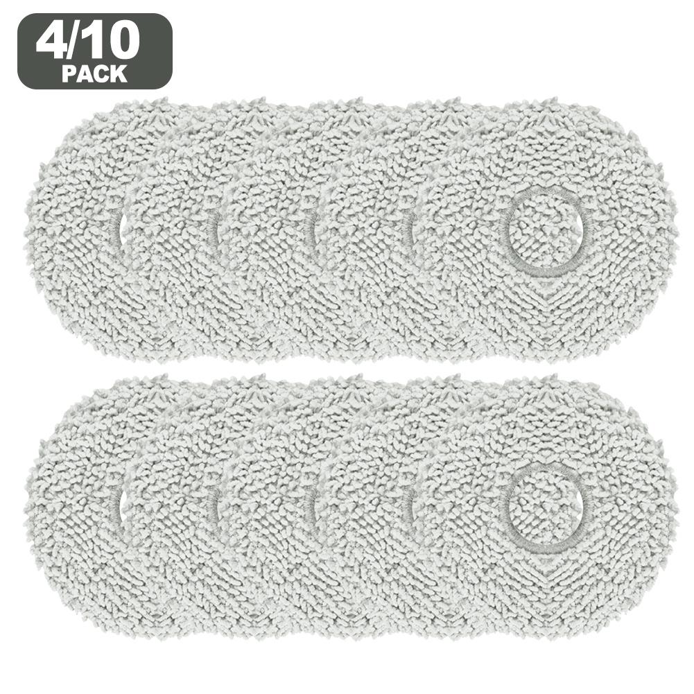 Replacement Microfiber Mop Cloths for Eureka J15 Max Ultra Self Emptying Robot Vacuum 4 or 10 Pack Cleaning Cloths