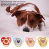 1 Sparkling Diamond-Shaped Silicone Pet Chew Toy with Dust Cover, Heart Pattern, Anxiety Relief for Dogs, Safe & Reliable, Suitable for All Breeds