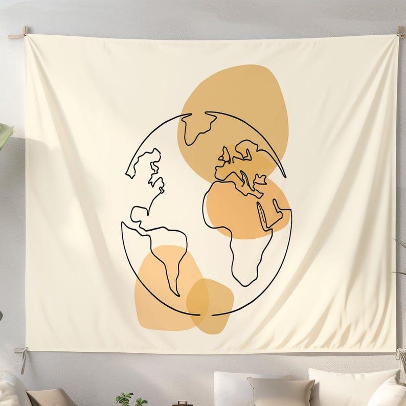 Earth tapestry 75x100 чёрный