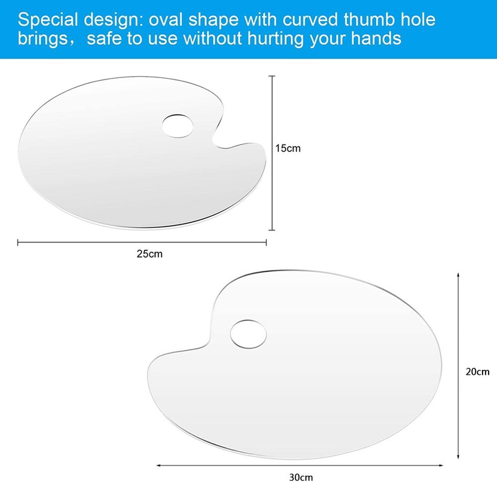 Painting Gouache Drawing Supplies Painting Palette Clear Paint Tray Pigment Pallet Palettes