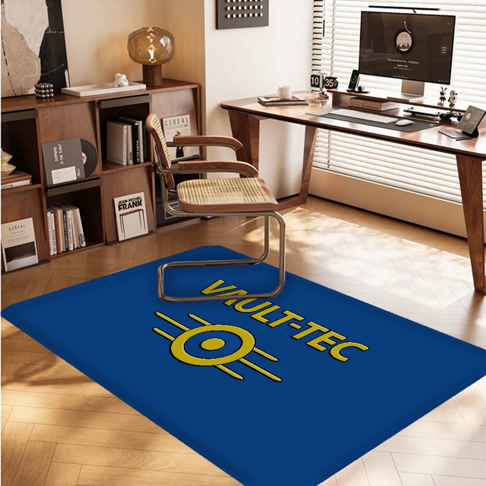 Games V-Vault T-Tec Logo Entrance Door Mat Washable Non-Slip Living Room Sofa Chairs Area Mat Kitchen Welcome Doormat