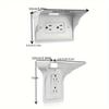 Kunststoff-USB-Ständer Wohnzimmer Handy-Ladehalter Schalter-Ständer Steckdosen-Regal Badezimmer-Aufbewahrung
